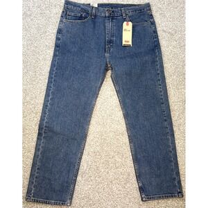 Levi's 505 Jeans Men's 38x30 Blue Regular Straight Leg Stretch Denim NWT